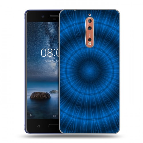 Дизайнерский пластиковый чехол для Nokia 8 Абстракции Вращение