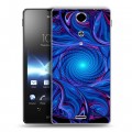 Дизайнерский пластиковый чехол для Sony Xperia TX Абстракции Вращение