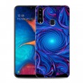 Дизайнерский пластиковый чехол для Samsung Galaxy A20s Абстракции Вращение