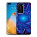 Дизайнерский пластиковый чехол для Huawei P40 Pro Абстракции Вращение