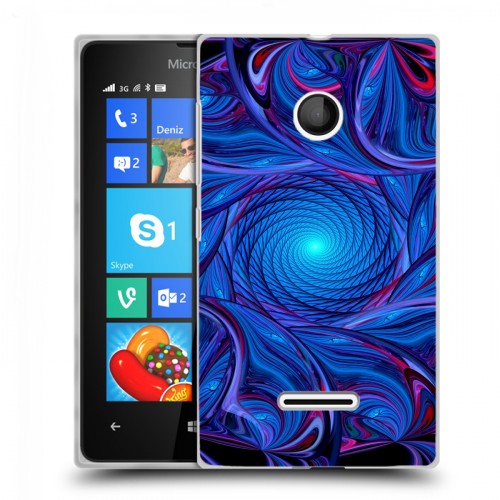 Дизайнерский пластиковый чехол для Microsoft Lumia 435 Абстракции Вращение