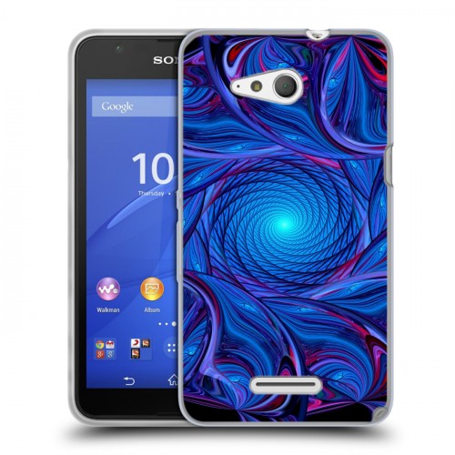 Дизайнерский пластиковый чехол для Sony Xperia E4g Абстракции Вращение