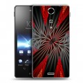 Дизайнерский пластиковый чехол для Sony Xperia TX Абстракции Вращение