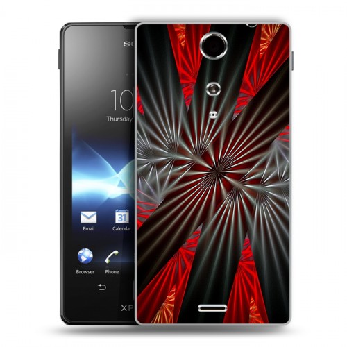 Дизайнерский пластиковый чехол для Sony Xperia TX Абстракции Вращение