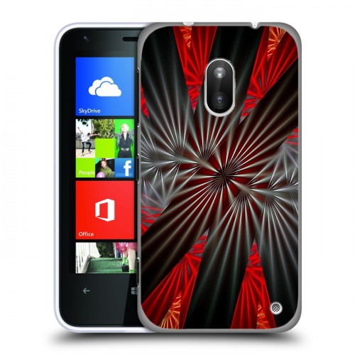 Дизайнерский пластиковый чехол для Nokia Lumia 620 Абстракции Вращение