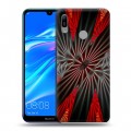 Дизайнерский пластиковый чехол для Huawei Y6 (2019) Абстракции Вращение