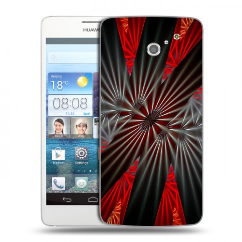 Дизайнерский пластиковый чехол для Huawei Ascend D2 Абстракции Вращение