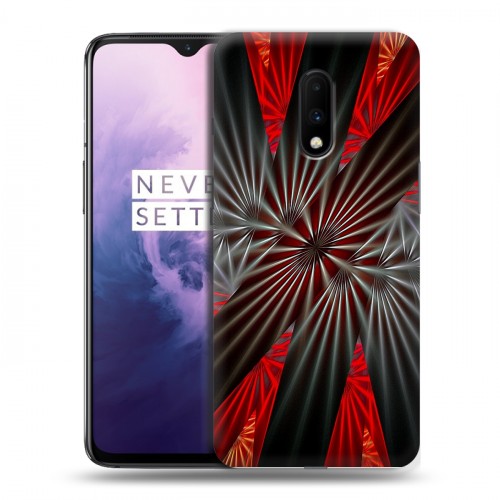 Дизайнерский пластиковый чехол для OnePlus 7 Абстракции Вращение