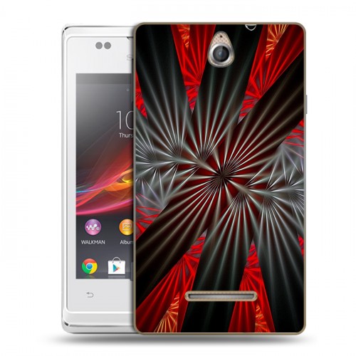 Дизайнерский пластиковый чехол для Sony Xperia E Абстракции Вращение