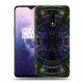 Дизайнерский пластиковый чехол для OnePlus 7 Абстракции Вращение