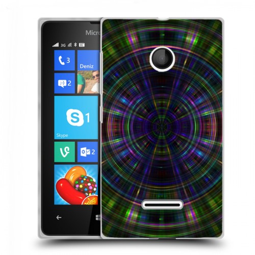 Дизайнерский пластиковый чехол для Microsoft Lumia 435 Абстракции Вращение