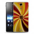 Дизайнерский пластиковый чехол для Sony Xperia TX Абстракции Вращение