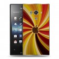 Дизайнерский пластиковый чехол для Sony Xperia acro S Абстракции Вращение