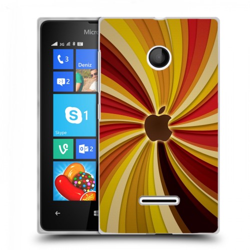 Дизайнерский пластиковый чехол для Microsoft Lumia 435 Абстракции Вращение