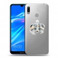 Полупрозрачный дизайнерский пластиковый чехол для Huawei Y6 (2019) Прозрачные кошки