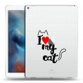 Полупрозрачный дизайнерский пластиковый чехол для Ipad Pro Прозрачные кошки