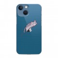 Полупрозрачный дизайнерский пластиковый чехол для Iphone 13 Mini Прозрачные кошки