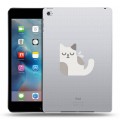 Полупрозрачный дизайнерский пластиковый чехол для Ipad Mini 4 Прозрачные кошки