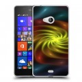 Дизайнерский пластиковый чехол для Microsoft Lumia 540 Абстракции Вращение