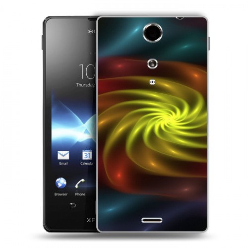 Дизайнерский пластиковый чехол для Sony Xperia TX Абстракции Вращение