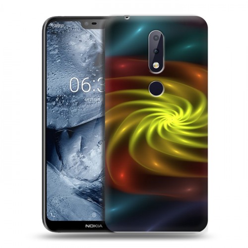 Дизайнерский пластиковый чехол для Nokia 6.1 Plus Абстракции Вращение