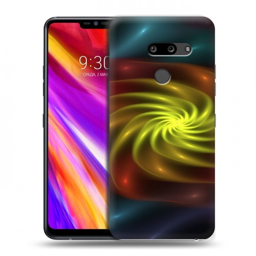 Дизайнерский пластиковый чехол для LG G8 ThinQ Абстракции Вращение