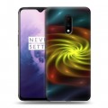 Дизайнерский пластиковый чехол для OnePlus 7 Абстракции Вращение