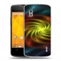 Дизайнерский пластиковый чехол для LG Google Nexus 4 Абстракции Вращение