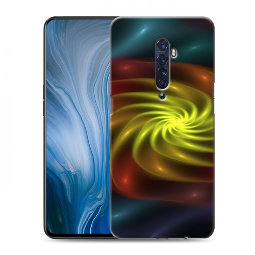 Дизайнерский пластиковый чехол для OPPO Reno2 Z Абстракции Вращение