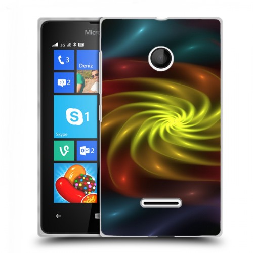 Дизайнерский пластиковый чехол для Microsoft Lumia 435 Абстракции Вращение