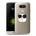 Полупрозрачный дизайнерский пластиковый чехол для LG G5 Прозрачные кошки