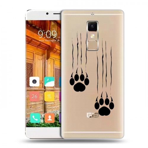 Полупрозрачный дизайнерский пластиковый чехол для Elephone S3 Прозрачные кошки