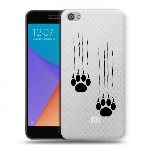 Полупрозрачный дизайнерский пластиковый чехол для Xiaomi RedMi Note 5A Прозрачные кошки