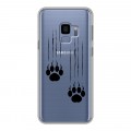 Полупрозрачный дизайнерский пластиковый чехол для Samsung Galaxy S9 Прозрачные кошки