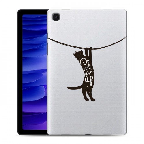 Полупрозрачный дизайнерский пластиковый чехол для Samsung Galaxy Tab A7 10.4 (2020) Прозрачные кошки