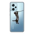 Полупрозрачный дизайнерский силиконовый с усиленными углами чехол для Xiaomi RedMi Note 12 Pro Plus Прозрачные кошки