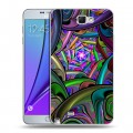 Дизайнерский пластиковый чехол для Samsung Galaxy Note 2 Абстракции Вращение