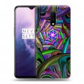 Дизайнерский пластиковый чехол для OnePlus 7 Абстракции Вращение