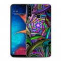 Дизайнерский пластиковый чехол для Samsung Galaxy A20s Абстракции Вращение