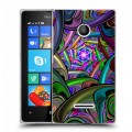 Дизайнерский пластиковый чехол для Microsoft Lumia 435 Абстракции Вращение