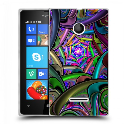 Дизайнерский пластиковый чехол для Microsoft Lumia 435 Абстракции Вращение