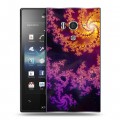 Дизайнерский пластиковый чехол для Sony Xperia acro S Абстракции Вращение