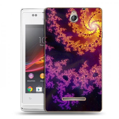 Дизайнерский пластиковый чехол для Sony Xperia E Абстракции Вращение