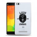 Дизайнерский пластиковый чехол для Xiaomi Mi4i Символика льва