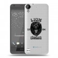 Дизайнерский пластиковый чехол для HTC Desire 530 Символика льва