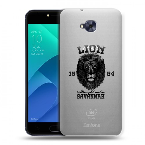 Дизайнерский пластиковый чехол для ASUS ZenFone 4 Selfie Символика льва