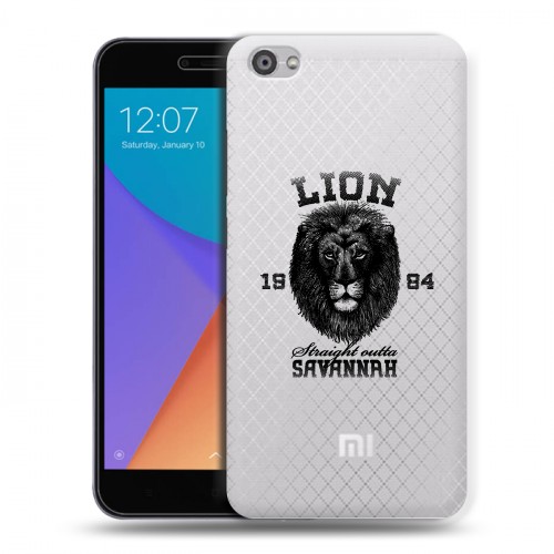 Дизайнерский пластиковый чехол для Xiaomi RedMi Note 5A Символика льва