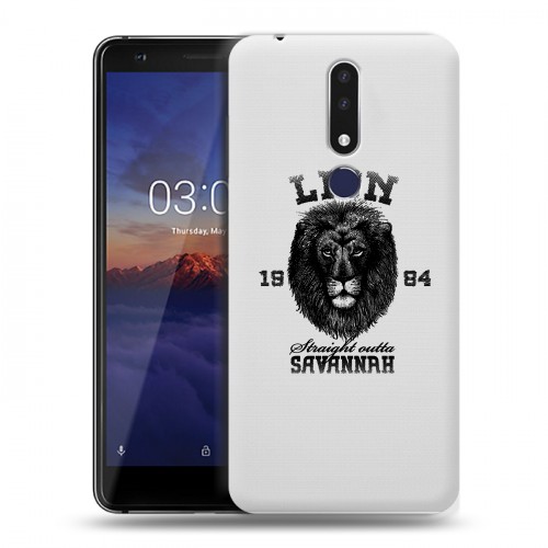 Дизайнерский силиконовый чехол для Nokia 3.1 Plus Символика льва
