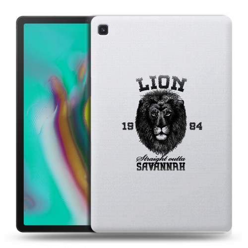 Дизайнерский силиконовый чехол для Samsung Galaxy Tab S5e Символика льва