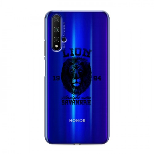 Дизайнерский пластиковый чехол для Huawei Honor 20 Символика льва